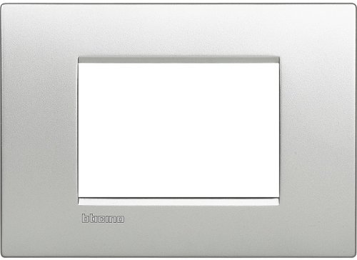 Рамка прямоугольная Legrand BTicino LivingLight 3 мод алюминий картинка